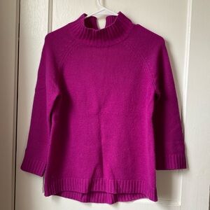 Tyler Boe magenta cashmere sweater